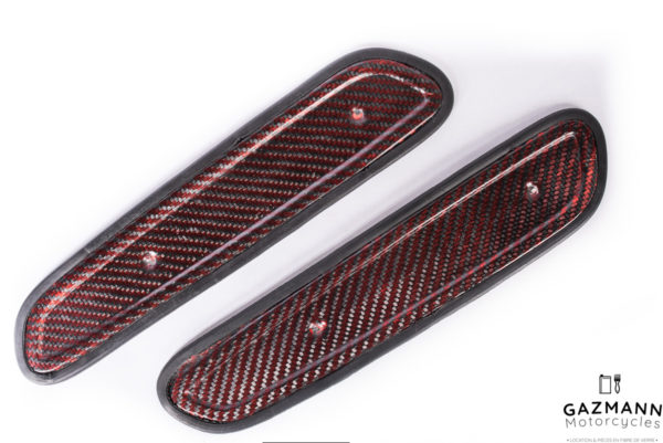 élytre carbone rouge de réservoir 103 Peugeot sp / mvl – Image 2